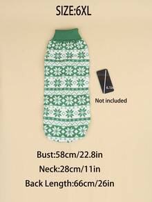 Un pulover tricotat din poliester cu model de Crăciun, călduros, confortabil, respirabil și cu o atmosferă de Crăciun. Este potrivit pentru pisici și câini de companie, pentru a fi purtat toamna și iarna (Produsul este de dimensiuni mici, se recomandă achiziționarea a 1-2 mărimi mai mari).