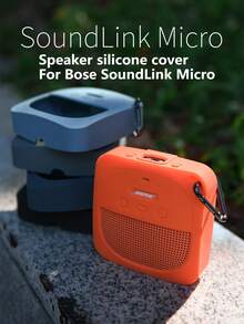 Silicone Case For SoundLink Micro Speaker, Portable Protective Cover With Strap, Silicone Protection, Soft Touch, Waterproof And Dustproof