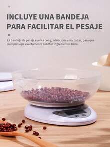 2 piezas Báscula de cocina electrónica portátil con función de tara, capacidad de 5 kg/11 libras, 3 unidades de medición (g/oz/libras), base antideslizante, alimentada por batería (incluso AAA) - Diseño compacto para uso doméstico y restaurante, plástico apto para alimentos, básculas de cocina para alimentos, pesaje de restaurantes, modernos utensilios de cocina, cuerpo de plástico duradero. - 2 piezas - Ver 5