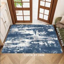 Modern Abstract Blue Area Rug - Machine Washable, Non-Slip Backing, Soft Polyester Material, Rectangular, Suitable For Living Room, Bedroom, Dining Room Decor - Multicolor - View 10