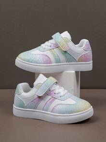 1双 磨砂PU拼接低帮休闲防滑儿童运动鞋 - 彩色 - 查看 2