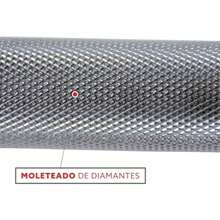 Olympic - Barra de barra individual, mango resistente de 20 pulgadas con collares de anillo de bloqueo, manga cargable, cepillado de latón, apto para placa de peso estándar de 2 pulgadas, cromo, OB-20(manubrio con mancuernas) - Tipo 1 - Ver 4