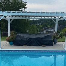 600D Patio Furniture Cover, Heavy Duty Outdoor Furniture Cover, Sofa Set Table & Chair Cover, 137*57*35 Inches,Women's Day,Travel Essentials,Wedding Favours,Y2k,Bedroom,Car Accessories Women,Kitchen Decor,Kitchen Decor,Household Items - Black - View 8