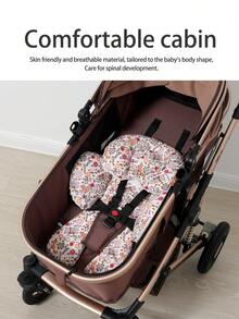 وسادة مقعد من الفرو المنفوش لعربة الأطفال قطعة واحدة، وسادة مناسبة لجميع المواسم لعربة الأطفال، المهد، عربة الدفع، إكسسوارات الطفل الحديث الولادة