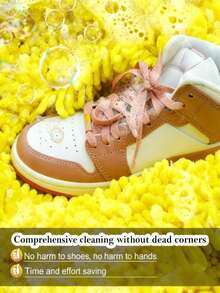 可机洗的鞋子洗涤和干燥袋，带有柔软纤维 - 耐用的聚酯纤维洗衣保护袋，适用于可调节的鞋子带 - 彩色 - 查看 10