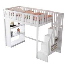 Hochbett Mit Stauraumtreppe Kinderbett Mit Mehreren Fächern Funktionsbett Praktisch Stabil Langlebig