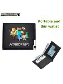 1pc Minecraft New Boy Wallet Junior High School Children's Adult Mc Peripheral Zipper Change Card Package PU Leather Cartoon Character Zipper Business Card Package Ladies Boy's Wallet Coin Wallet Credit Card Card Holder Boy's Wallet Ladies' Wallet Boy's Gift Wallet Mini Wallet Wallet Card Wallet.