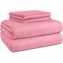 ESQUIMAL Juego de Sábanas Cálidas para el Invierno, Ultra Suaves, Cubre Colchones de hasta 40 cms de Alto (Varadero (Café), King Size) UGUQ - Cereza (Rosa) - Ver 3