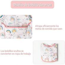 Termichy baberos para, baberos impermeables con mangas, baberos nia, baberos impermeables nio, baberos con bolsillo para 1 - 3 aos 3 Piezas - inicial - Ver 4