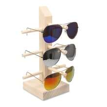 Wooden Sunglasses Display Rack, Disassemblable Eyeglasses Holder Stand, Wooden Sunglasses Display Prop - Multicolor - View 3