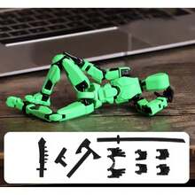 Juguete muñeco Titan Misión 13 figura acción robot multiarticulado, muñeco transformable, juguete niños divertido creativo colección aventura - Verde - Ver 4