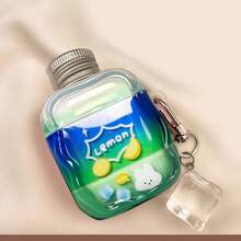 Creative 3D Apple Wireless Earphone Anti-Drop Protective Case Cover Compatible With AirPods Wireless Earphone Case, Scratch-Resistant And Anti-Fall - Clear - View 3