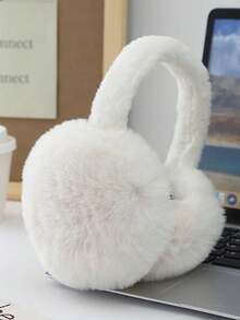 1 Stück einfarbige warme Ohrenschützer - weicher Plüsch Ohrenwärmer, faltbare Ohrenschützer, bequeme kältebeständige Ohrenschützer Unisex für Winter Outdoor Winterzubehör