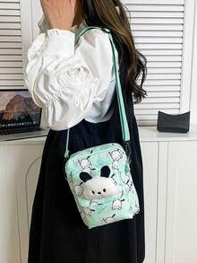 1个印花卡通可爱Hello Kitty儿童单肩包，Kulomi休闲简约多功能斜挎零钱包