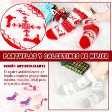 Calcetines Termicos navideños de reno,Calcetines Navidad para Mujer y Hombre alidez Invernal Gruesa Calcetines Navideños,Suave, Cómodo y Transpirable Termicos Afelpados Antideslizante Regalos Navidad - 1 - Ver 6
