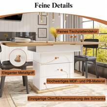 Tables - Natural + White + MDF - View 8