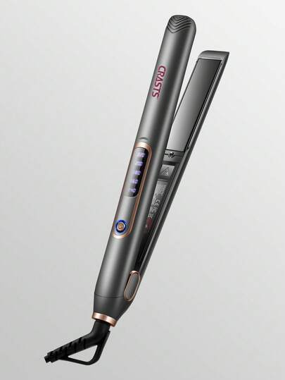  CRASTS Professionell hårplattång, dubbel användning för plattning och lockning, stor platta, 5 temperaturinställningar, lämplig för lugg och inåtriktad lockning