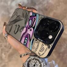 Fundas para 16 15 14 13 12 11 Pro X XR XS 8 Plus carcasa anticaída mate Christmas navidad navideño bizarre adventure funda elegante protector moderno regalo fiestas cultura pop decoración navidad celular - Negro - Ver 2