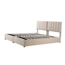 Beds - Beige + Upholstered - View 8