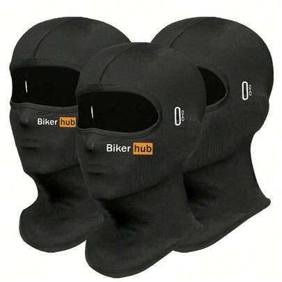 1pc/2pcs/3pcSki Mask, Balaclava Face Mask With Glasses Holes For Men And Women, Skiing, Snowboarding, Motorcycle, UV Protection & Wind Protection