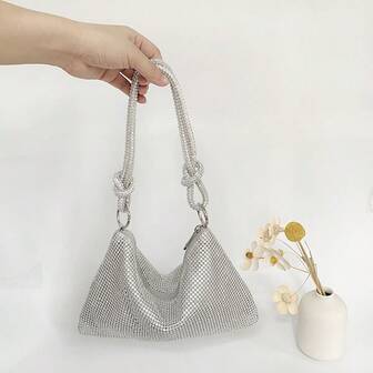 Women Shiny Rhinestone Dinner Bag Party Wedding Purse Luxury Full-Diamond Ladies Handbag Designer Sparkly Evening Bags