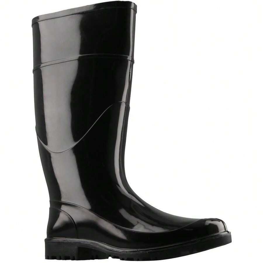 IMPULS Botas TOP MODA Lluvia Impermeable Dama Mujer - Negro - Ver 1