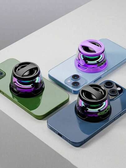 1pc Mini G200 Multi-Function Magnetic Bluetooth Speaker - Gift Ideas - Phone Stand Bluetooth Speaker Magnet For IPhone, Android, Golf Cart And Any Metal Object - Small Portable RGB Speaker For Camping, Parties, Desktop