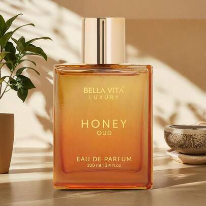 Bella Vita Honey Oud Perfume 3.4Oz 100ml Long Lasting Fragrance For Unisex Ideal Gift Choice, (Valentine's Day, Halloween, Christmas, Birthday) Gifts