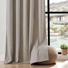 Sheer Curtains 84 Inches Long, White Curtains Living Room 2 Panels Set, Linen Curtains Window Privacy With Filtering (W52 X L84 Inch, Linen), Home Decor - 厚亞麻布 - 查看 3