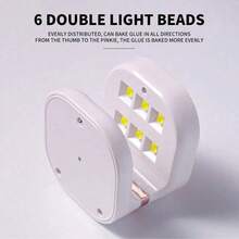 OBOVAY Mini Nail Lamp, USB Gel Nail Polish Curing Light, Portable Nail Dryer, Manicure Tool, Holiday Gift, Christmas Gift - Pink - View 5