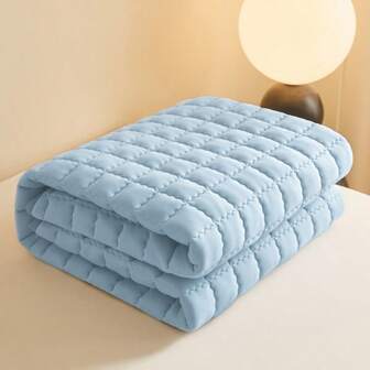 1 Piece Waterproof Urine-Proof Quilted Mattress Protector, Thin, Suitable For Bedroom, Hotel, Hospital, Dormitory, Nursing Home, Fabric Weight 90gsm