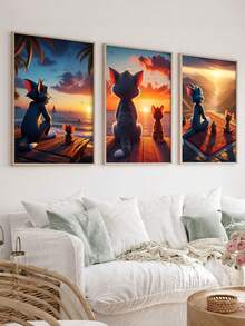 WB 1 pièce Affiche des Supers Nanas sans cadre, peintures décoratives pour la maison, affiches vintage classiques. Décoration de salle, bar, café, style nordique pour la maison, chambre à coucher