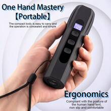 1 Pc, Ultrasonic Dog Repellent Rechargeable Ultrasonic Dog Bark Deterrent With Digital Display - Portable Anti-Barking Training Device For Indoor Outdoor Use, Effective Behavior Aids To Stop Barking And Correct Bad Habits In Dogs,Daily Use