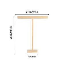 Jewelry Display Stand, Necklace Bracelet Holder Organizer, Minimalist Cylindrical Wooden Rack