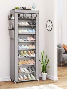 1pc Multi-Layer Large Capacity Shoe Storage Organizer, Space-Saving Design Fits Various Home Spaces, Keeps Shoes Tidy And Organized, Practical And Decorative Room Decor