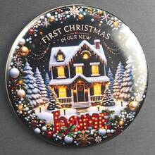 1PC Manual Christmas Bottle Opener Refrigerator Magnets For Beer And Beverages - Easy To Hold Round Bottle Opener, Decorative Fridge Magnet With Nativity, Santa Claus, Snowman Elements, Fun Kitchen Supplies, Thanksgiving, Christmas And New Year Gifts, Christmas Party Supplies, Family Dinner