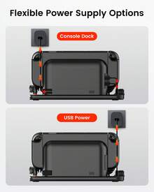 Transnovo NS2-CG04 Multifunctional RGB Lighting Charging Dock, Fits 4 Joy-Con And Pro Controllers, With Cooling Fan And 9 Game Card Slots - Black - View 8