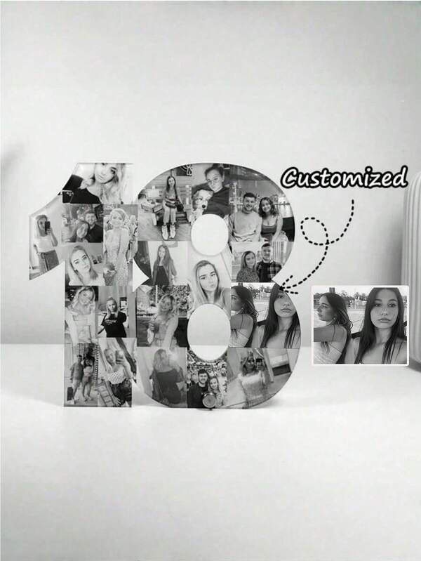 Presentes de Natal personalizados com números de 1 a 99, fotos de aniversário de 2026 anos, fotos com as letras A, B, C, D e E, colagens de fotos de crescimento, presentes de aniversário, presentes de Natal com fotos, presentes perfeitos para o Dia das Mães e Dia dos Pais, presentes ideais para namorados e amigos, decoração de outono para a casa, decoração de Natal.