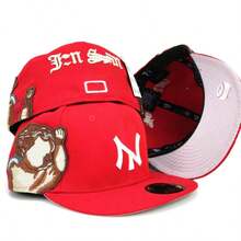 Gorra de béisbol bordada de tamaño masculino muñeca ángel gorra deportiva de hip - hop casual conjunta - E - Ver 3