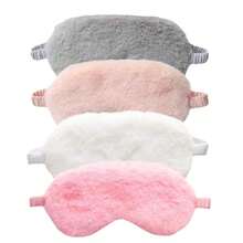 1pc/4pcs Sleeping Mask Sleeping Blindfold Soft Plush Eye Masks Cute Love Cloud Eye Cover Plush Mask Eyepatch Nap Health Eye Cover,Silk Furry Sleep Masks Comfortable Blindfold Eye Cover Colorful Satin Night Eyeshade Cover