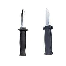 1 peça de faca de plástico retrátil assistida por mola novidade susto brincadeira falsa adereço