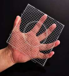 H&Amp;W 4PCS 5mm Fuse Beads Boards, Large Clear Pegboards Kits, With Gift 4 Lroning Paper (WA3-Z1) - 白色 - 查看 2