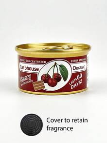 1pc, Wood Fiber Deodorant Solid Fragrance, Fruity Floral Canned Air Freshener, Car Decor Long Lasting Air Fresh, Bathroom Air Freshener, Pet Odor Removal Fragrance Home, Suitable For Home Decoration, Car, Office, Bathroom, Bedroom, Wardrobe, Toilet, Storage Room, Pet Room, With Jasmine, Strawberry, Pineapple, Coconut, New Car, Bubble Gum, Lavender, Cherry, Vanilla, Lemon Scent. Gifts Birthday Graduation