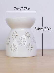 Suport de lumânare ceramică pentru ceai, arzător de tămâie gol, difuzor de uleiuri esențiale, topitor de ceară, difuzor de aromă, suport de lumânare multifuncțional pentru ceai, decor creativ pentru casă, decorare interioară, cadou cald de ziua de naștere/Crăciun - Multicolor - Vizualizare 11