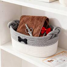 Small Woven Storage Basket, Cute Pet Toy Basket, Desktop Decor Storage Basket, Home Organizer Box, Mini Storage Basket For Entryway, Cosmetics, Keys, Pet Snacks And Toys, Kids Room Clutter And Toy Storage