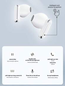 真無線夾耳式睡眠耳機，附智慧耳塞，Hi-Fi Dolby 低音藍牙 6.0 耳夾式耳機，HD 立體聲通話，相容 Android，運動耳夾式耳機 - 問16 - 查看 8