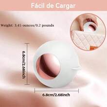 2 Rodillo Quitapelusas Reutilizable, Rodillo de Pelusa Porttil, Quitapelos y Rodillos para Mascotas, Lavable Reutilizable Removedor para Ropa, Muebles, Alfombras, Cama, Sof Rosa y Blanco - Rosa y Blanco - Ver 7