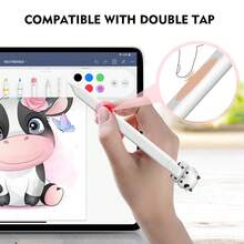 Cute Bear Protective Case Compatible With Apple Pencil Pro And 2nd Generation, As Well As Apple Pencil (USB-C), With Silicone Protective Case For 1st Generation Apple Pencil