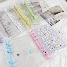 Bìa rời A6, Sổ dán hình, Niêm phong, Hộp đựng nhãn dán 3D, Bộ sổ tay PVC 6 vòng, Nhật ký tự làm - Nhiều màu - Xem 3