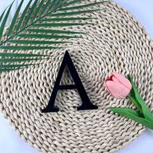 10/20厘米亚克力镜面墙贴，自带可移除字母：A-Z - 亚克力镜面层（带保护膜）+ 1厘米厚粘性泡沫背衬。双层设计营造3D效果；单层使用则呈现简约轮廓。非常适合定制姓名牌、办公室励志标语等。 - 黑色 - 查看 12